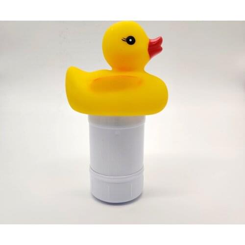 Swimming pool cleaning cartoon yellow duck swimming pool dosing device chlorine tablet dosing device