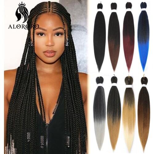Jumbo Braid Hair Synthetic Braiding Hair Extensions 20/26 Inch Afro Ombre Hair Accessories for Braids Hot Water Setting Alororo