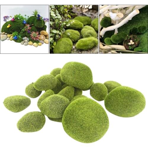 Artificial Landscape Bryophytes Moss Stone Fake Rocks DIY Home Garden Supply