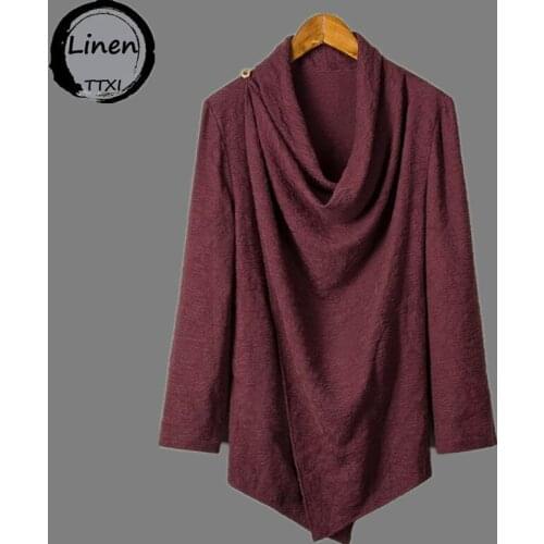 Chinese wind robes loose cotton and linen tops retro Chinese style Hanfu trousers linen windbreaker jacket