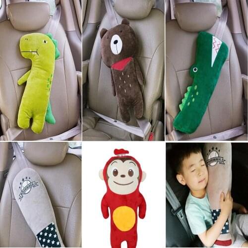 2019 New Koreas hot selling lovely cartoon car seat belt covers shoulder pad toys Car Safety Belt Protect car styling Cushion