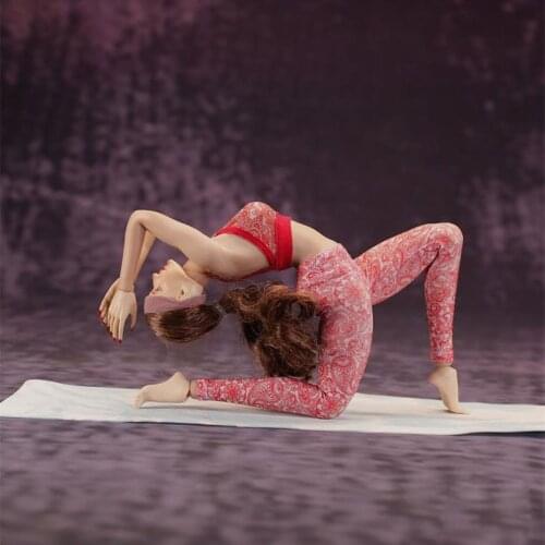 1/6 Scale Female Soldier Clothes FT014 Women Yoga Fitness Suit Clothing Suit For 12 '' Action Figure Body DIY