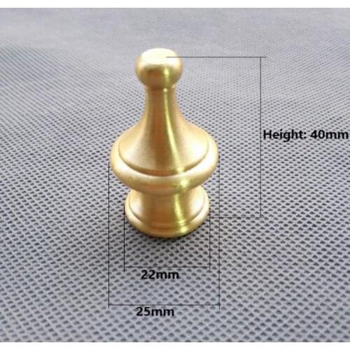 Copper Portable Lighting Decoration Accessory, M10 Crown Feautiful Fixed Decoration Screw Cap 25*40mm