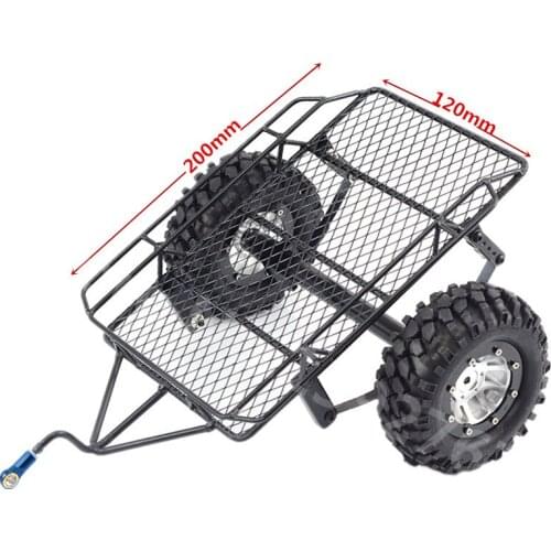 Metal Trailer Frame Simulation Trailer RC Cars Hopper For 1/10 Trail Tamiya Axial SCX10 CC01 D90 Traxxas Trx-4 Trx4 Rc Crawler