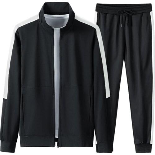 Mens Sport Gym Clothing Men Running Sets Hoodie Set Zipper Sweatshirt Casual Sport Sweatpants Mens Tracksuits Autumn Winter New