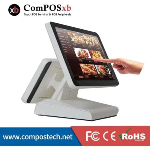 Newest 15" All In The PC Dual Touch Screen Retail POS Cash Register With Low Price