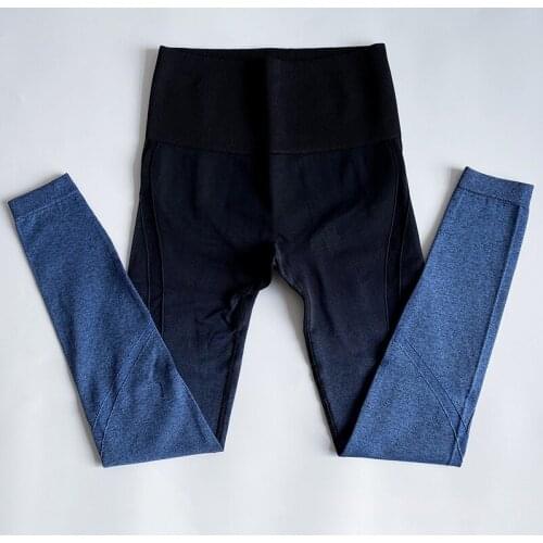 New Ombre Seamless Gym Leggings Women Workout Running Yoga Pants High Waist Push Up Sport Legging Female Tights Gym Wear Pants