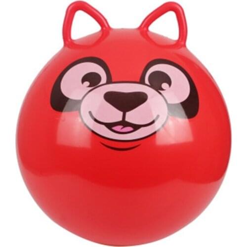New 18\" Cat Ear Inflatable Jump Ball Hopper Bounce Retro Ball With Handle Gift BX0D