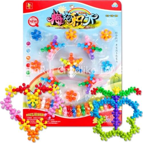 Plastic mini pipeline construction toys education building blocks toys for kids