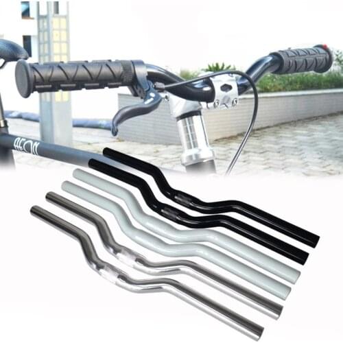 Fixie Bike Handlebar 25.4mm 480mm Road Bike Swallow-shaped Handlebar Aluminum Alloy Single Speed Bike Bicycle Parts
