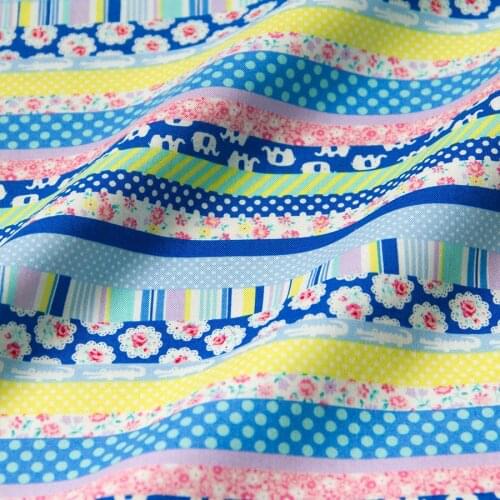 Half-Meter Japanese Kokka Patchwork Quilting Fabric for sewing Tilda Cloth Cotton Fabric Strip B