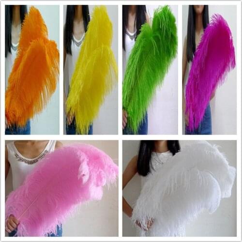 YOYUE Ostrich Feather 65-70cm(26-28") 10pcs/Lot Colorful Supplies DIY Jewelry Craft Making & Wedding Party Clothing Decoration