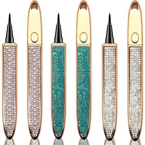 Self Adhesive Liquid Eyeliner Pencil For Women Design Fashion Diamond Waterproof Eyeliner Pencil