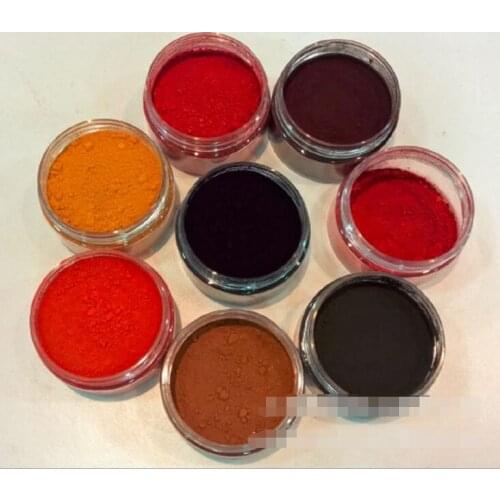 8 colors oil-soluble dyestuff Solvent adhesives dyestuff Toner iron red pigment powder for nail polish or other DIY