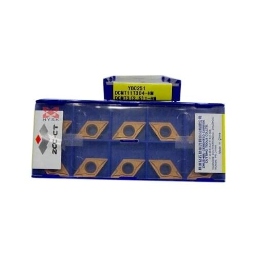 Free shopping 10 pcs dcmt11t304 ybc251 HM cutter insert carbide cemented carbide turning tools