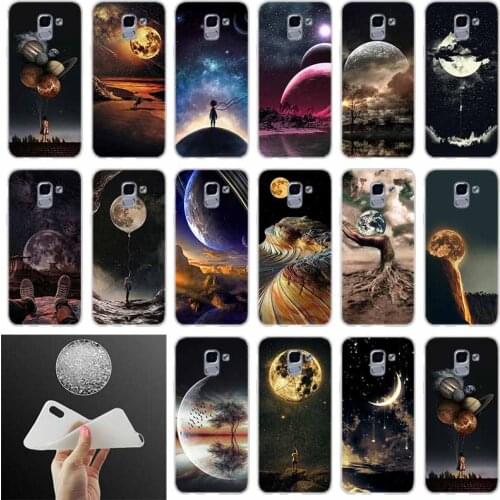 Phone case Cover cada vez que veas la luna FOR Coque Samsung Galaxy J6 J4 J8 J7 2018 Plus J3 J5 J7 Prime Pro 2017 2016 Casse