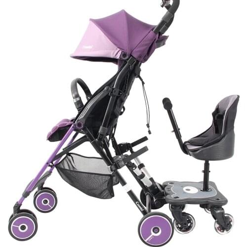 Stroller Cart Auxiliary Peda Seat Two Child Travel Artifact Pedal Standing Board Hanging Trailer Stroller Accessorie