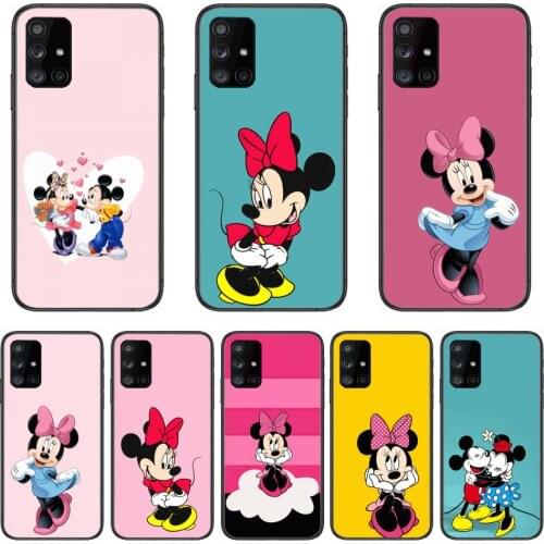 Disney Minnie Micky Mouse Phone Case Hull For Samsung Galaxy A 90 50 51 20 71 70 40 30 10 80 E 5G S Black Shell Art Cell Cover
