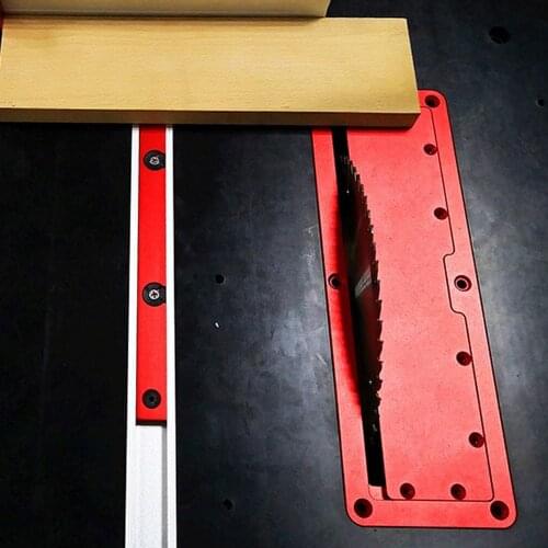 Woodworking Electric Circular Saw Aluminium Flip Cover Plate Flip-Floor Table Special Cover Plate Adjustable Insert Plate Tools