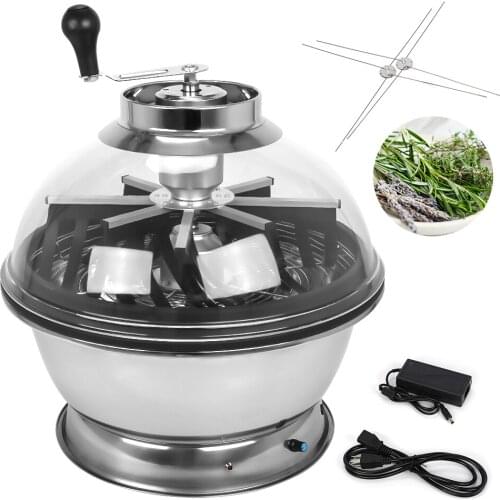 19'' 2 in 1 Electric Manual Hydroponic Bowl Trimmer Dry Wet Leaf Bud Trimmer Trim Reaper Cutter for Plant Bud Flower