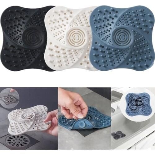 1Pcs Bathroom Hair Filter Kitchen Sink Accessory Reusable Home Floor Drain Hair Stopper Bath Catcher Sink Strainer Sewer Filter