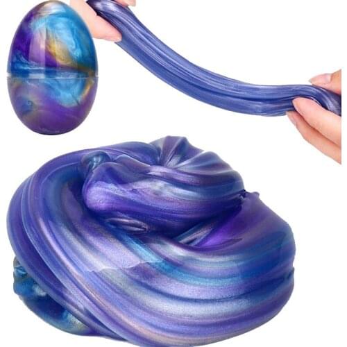 Crystal Stress Ball Anti Stress Mud Colorful Egg Slime Scented Stress Relief Squishy Sludge Toy for Kids Adults Stress Reliever