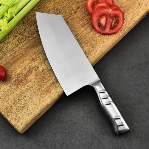 7 Inch Chinese Chefs Kitchen Knife Stainless Steel Butcher Knife Full Tang Meat Cleaver Cutter Cooking Knife