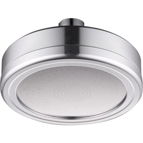 Space aluminum electroplating round 4 inch booster small top shower head lotus head small rain shower can be removed and washed