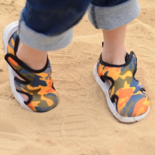 Summer Kid Beach Sandals Closed Toe Cartoon Sports Sandals