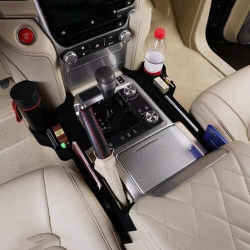 Left and Right Car Interior Cup Holder Storage Box for Toyota Land Cruiser 200 2016 2017 2018 2019