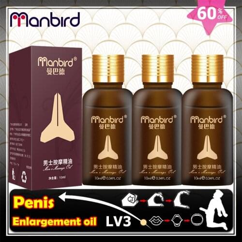 Manbird Men Herbal Penis Enlargement Cream Essential Oil Big Dick Increase Thickening Growth Ejaculation Penile Enlargment Pills