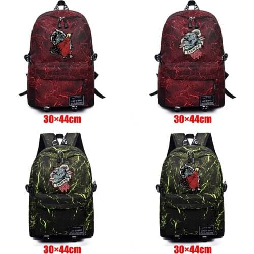 Fullmetal Alchemist Packsack Fabric Unisex Backpack Zip Teenager Schoolbag High Quality Mochila Student Casual Travel Laptop Bag