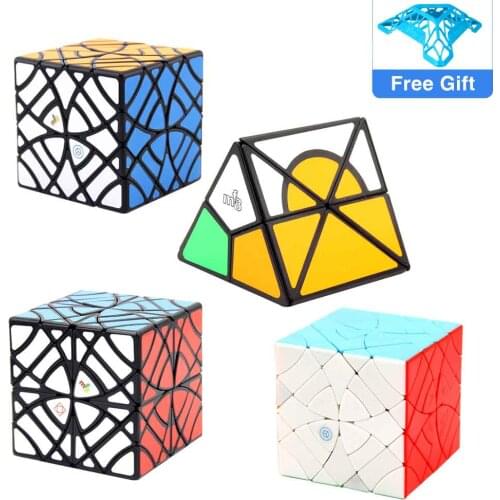 MF8 Twins-Skewby Cube Sun-Mum 4x4 Cubo Skewby Copter Plus magico cubes Tetrahedron Jumble Prism Puzzle Speed Cube for collection