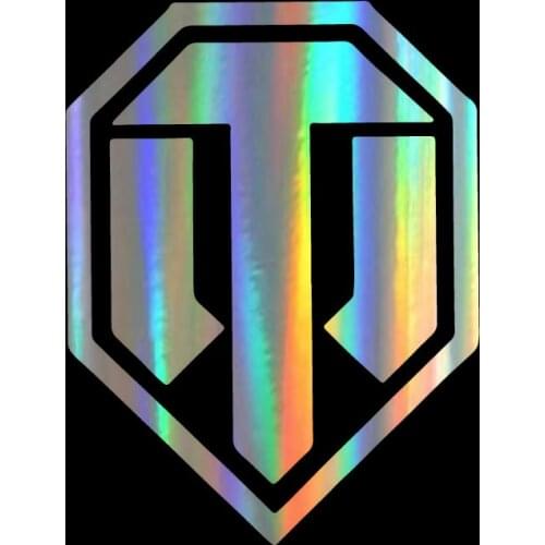 Fashion Reflective WORLD OF TANKS Art Pattern Car Stickers Rear Windshield Scratch Decals Car Decorative KK Apply To Car Window