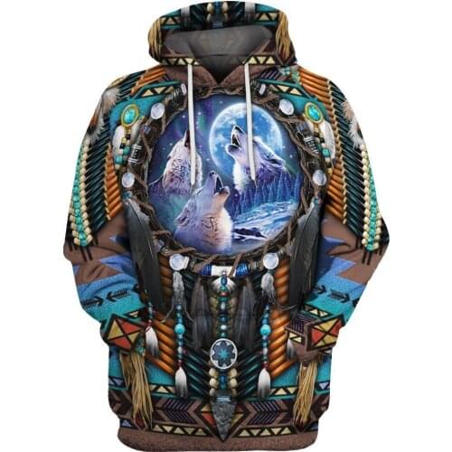 Hot sale Native Indian 3D Hoodies/sweatshirts Men Women New Fashion Hooded winter Autumn Long Sleeve streetwear Pullover-2