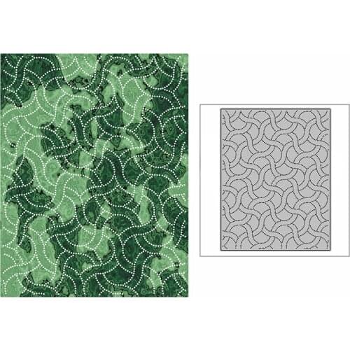 New Spotted Hemp Rope Net Background Plate Craft Embossing Mold 2021 Metal Cutting Dies for DIY Scrapbooking Album Card Making