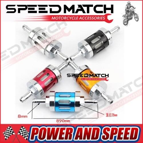 New Universal Metal Aluminum Big Oil Filter Fuel Filter For Motorcross Motorcycle Car Dirt Pit Bike SUV ATV Quad Modified Parts