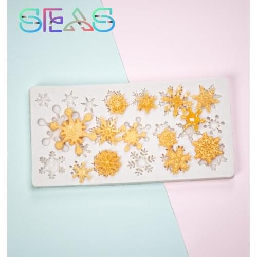 Snowflake Baking Tray Tool Desserts Tools Silicone Pastry Mold Cake Baking Molds Birthday Cake Decoration Accessories
