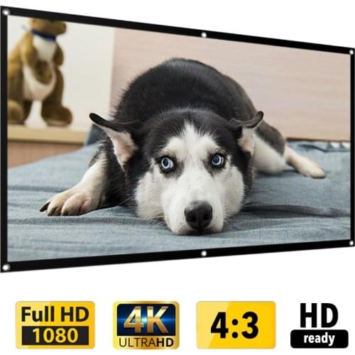 Projection Screen Portable Movie Screen Portable Projector Movies Screen Household Light Resistant Projection Screen