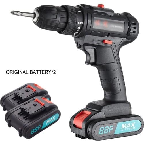 21V Electric Screwdriver Mini Wireless Power Driver DC Lithium-Ion Battery Home Keyless Brushless Electric Drill Electrical Tool