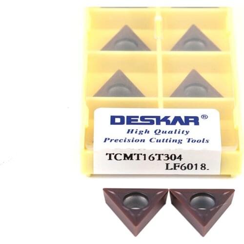 10pcs TCMT16T304 LF6018 TCMT16T308 LF6018 Turning Insert CNC Lathe Tool Carbide Blade External Turning Tool,For Stainless Steel