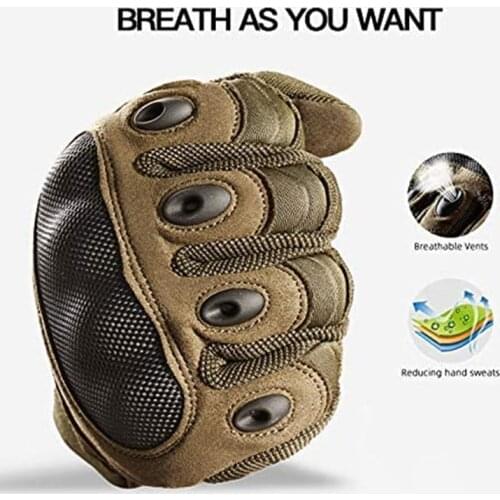 Outdoor Tactical Gloves for Men Military Gloves with Knuckle Protection Black Shooting Gloves for Airsoft Paintball Motorcycle