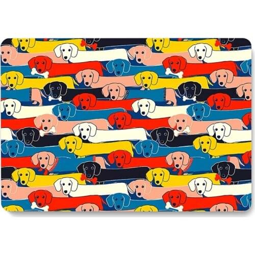 Art Cartoon Dog Case for Apple Macbook Laptop Protective Shell Air 13.3 Pro 15 16 Inch A1706/A1708 Notebook Protective Cover