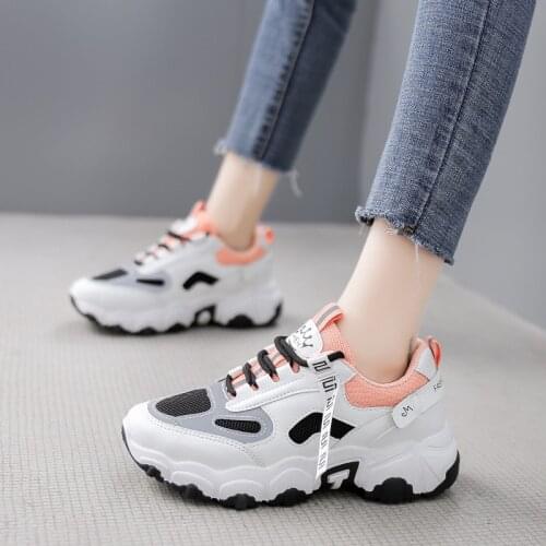 2021 summer shoes woman tenis feminino breathable mesh air cushion ladies shoes slip on platform sneakers women