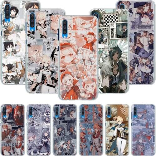 Genshin Impact Hard PC Phone Case For Samsung Galaxy M31 M30s M31s M51 M11 M01 M10 M20 M21 M40 Back Cover Coque Housing