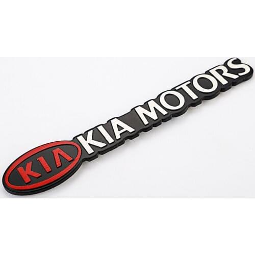 1Pcs 3D Metal Motors Logo Stickers Badge Emblem For KIA Cerato Cadenza Cee'd Forte K9 Optima Soul Picanto Rio Sorento Sportage