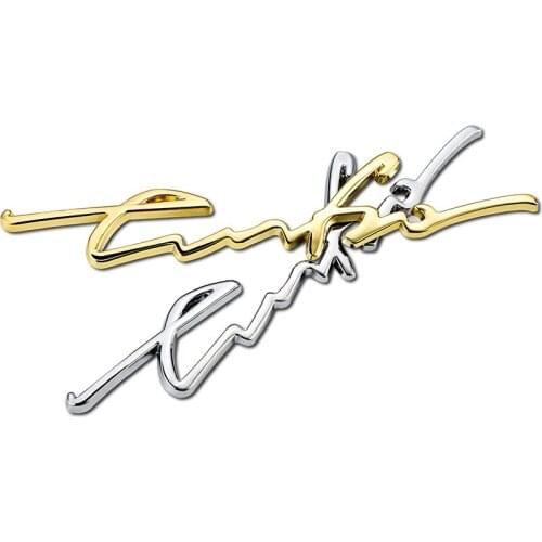 1Pcs 3D Metal TURBO Car Fender Trunk Emblem Badge Stickers For Audi BMW Ford Focus VW skoda seat Peugeot Lada Renault Hyundai