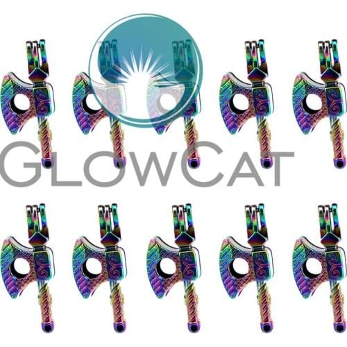 10x C633 Colorful Tool Hatchet Pearl Cage Locket Pendant Essential Oil Diffuser Beads Cage DIY Jewelry Locket For Oyster