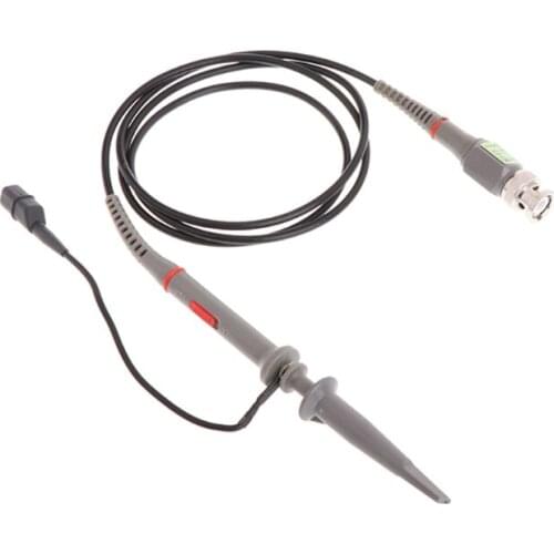 1X 10X P6100 100MHz High Precision Oscilloscope Probe Alligator Test Clip with Adjustable Attenuation Rate New
