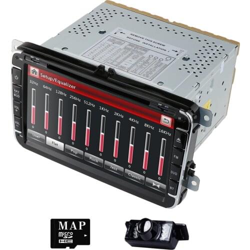 8" 2 din Car DVD for Volkswagen VW golf 4 golf 5 6 touran passat B6 sharan jetta caddy transporter t5 polo tiguan with gps card